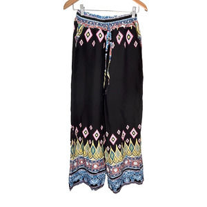 We Love Fashion Palazzo Pants Women's S Wide Leg High Waist Boho Hippie
